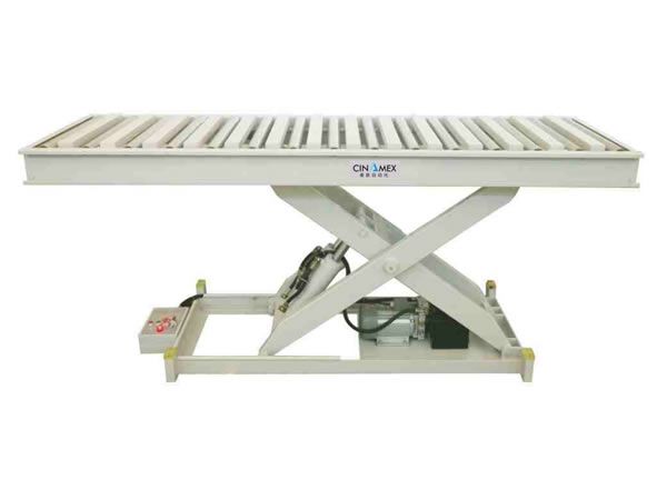 Fixed roller lift table